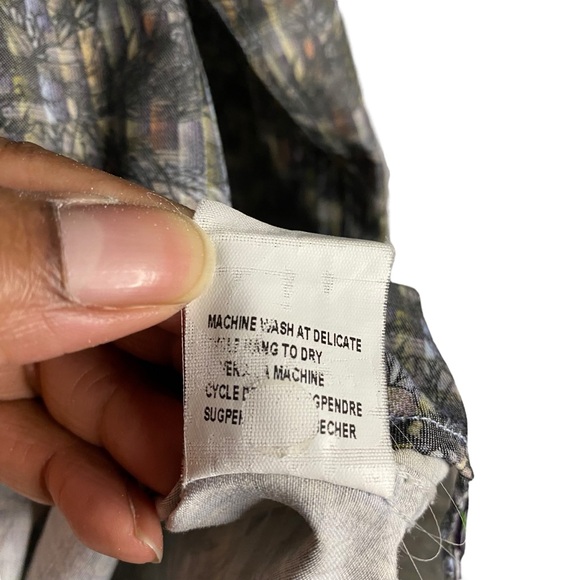 Franco Negretti Men's Floral Patterned Button Down Shirt - Picture 8 of 9